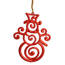 Прикраса декоративна Chomik Прикраса-підвіска пластикова "Олень, сніжинка, снігови (5900779895874_1)