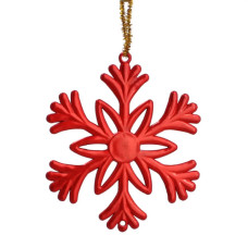 Прикраса декоративна Chomik Прикраса-підвіска пластикова "Олень, сніжинка, снігови (5900779895874_1)