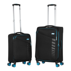 Набір валіз 2E Trek (M+S), чорні (2E-SPE-TREK-SET4-BK)