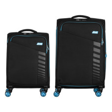 Набір валіз 2E Trek (M+S), чорні (2E-SPE-TREK-SET4-BK)
