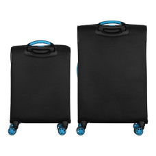 Набір валіз 2E Trek (M+S), чорні (2E-SPE-TREK-SET4-BK)