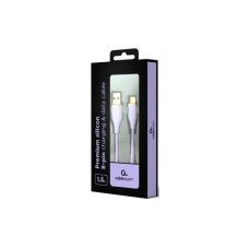 Дата кабель USB 2.0 AM to Lightning 1.5m 2.1A Cablexpert (CC-USB2S-AM8PM-1.5M-P)