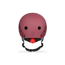 Шолом Scoot&Ride вишневий з ліхтариком 45-51см (SR-181206-WILDCAT)