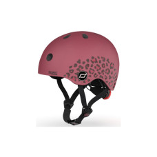 Шолом Scoot&Ride вишневий з ліхтариком 45-51см (SR-181206-WILDCAT)