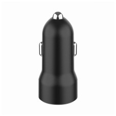 Зарядний пристрій Gembird 1xUSB-A (18W QC3.0) + 1xUSB-C (20W PD) black (TA-UC-A2PDQC20-CAR-01)