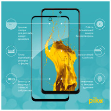 Скло захисне Piko Full Glue MOTO G73 Black (1283126567346)
