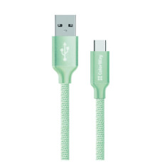 Дата кабель USB 2.0 AM to USB-C 1.0m mint ColorWay (CW-CBUC003-MT)