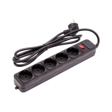 Мережевий фільтр живлення PowerPlant 1.8м, 5 розеток (JY-1056/1.8) (EX610709)