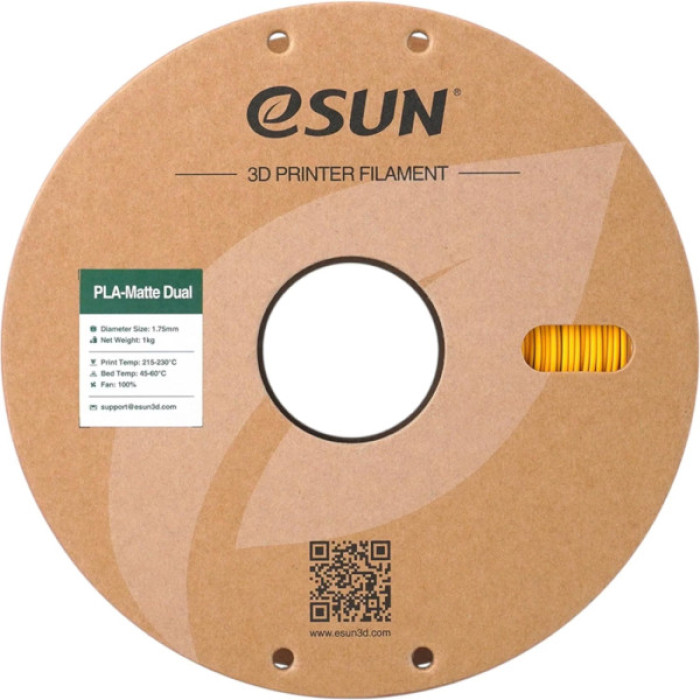 Пластик для 3D-принтера eSUN PLA matte dual 1,75mm 1kg PURPLE YELLOW (PLA-MTD175B-ZY1P1)