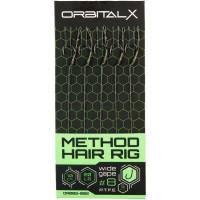 Повідець OrbitalX Method Hair Rig Wide Gape 10 20lb 10cm (5шт/уп) camo (694.00.04)
