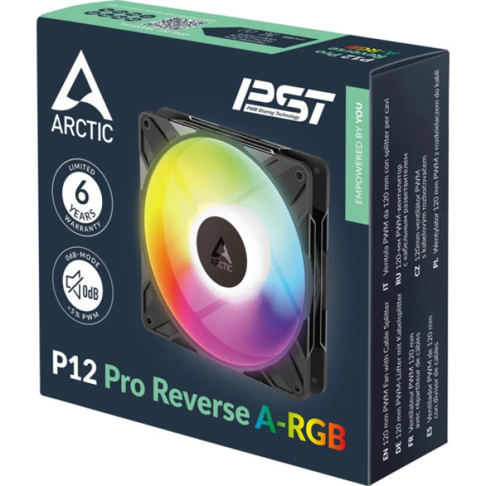 Кулер до корпусу Arctic P12 Pro Reverse A-RGB (ACFAN00322A)