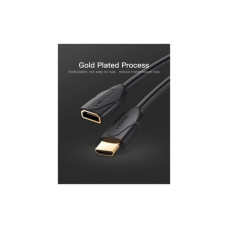 Кабель мультимедійний HDMI M to HDMI F 1.0m 4K60Hz black Vention (VAA-B06-B100)