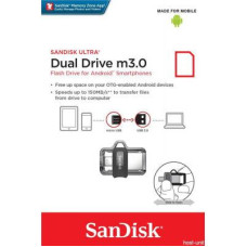 USB флеш накопичувач SanDisk 64GB Ultra Dual Black USB 3.0 OTG (SDDD3-064G-G46)