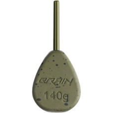 Грузило Brain In-Line Flat Lead 140g 2шт/уп Green (1858.32.10)