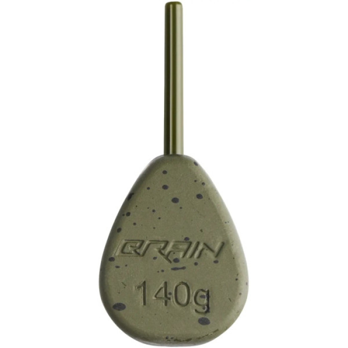 Грузило Brain In-Line Flat Lead 140g 2шт/уп Green (1858.32.10)