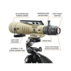 Підзорна труба Bushnell Elite Tactical 8-40х60 FDE. Сітка H322. Picatinny (ET884060H)