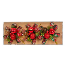 Прикраса декоративна Chomik Кульки з шишкою 11 см, комплект 3 шт червоні (5900779856004_1)