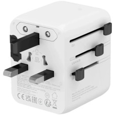 Зарядний пристрій Canyon OnTour 20 2xUCB-C + USB-A EU/UK/US/AUS 20W White (CNS-TA20W1005W)