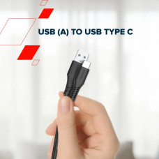 Дата кабель USB 2.0 AM to USB-C 2.0m 18W TPE black Canyon (CNS-AC18SC20B)