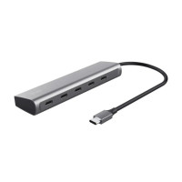 Концентратор Trust USB-C to 5xUSB-C aluminium 0.1m grey (25136_TRUST)