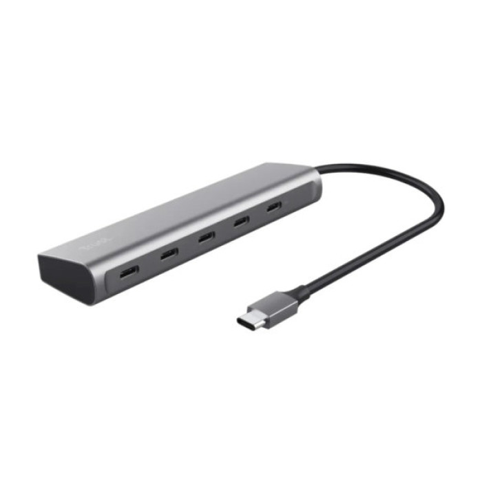 Концентратор Trust USB-C to 5xUSB-C aluminium 0.1m grey (25136_TRUST)