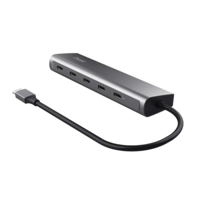 Концентратор Trust USB-C to 5xUSB-C aluminium 0.1m grey (25136_TRUST)