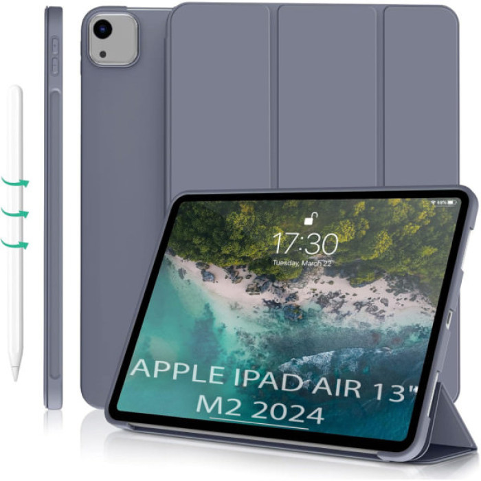 Чохол до планшета BeCover Tri Fold Soft TPU Silicone Apple iPad Air 13" M2/M3 (2024/2025) Purple (711743)