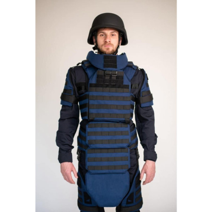 Бронекостюм Ukrainian Armor демінера Ладомир, клас захисту ДСТУ 2, розмір M, синій (FASDRPCBLUEM)