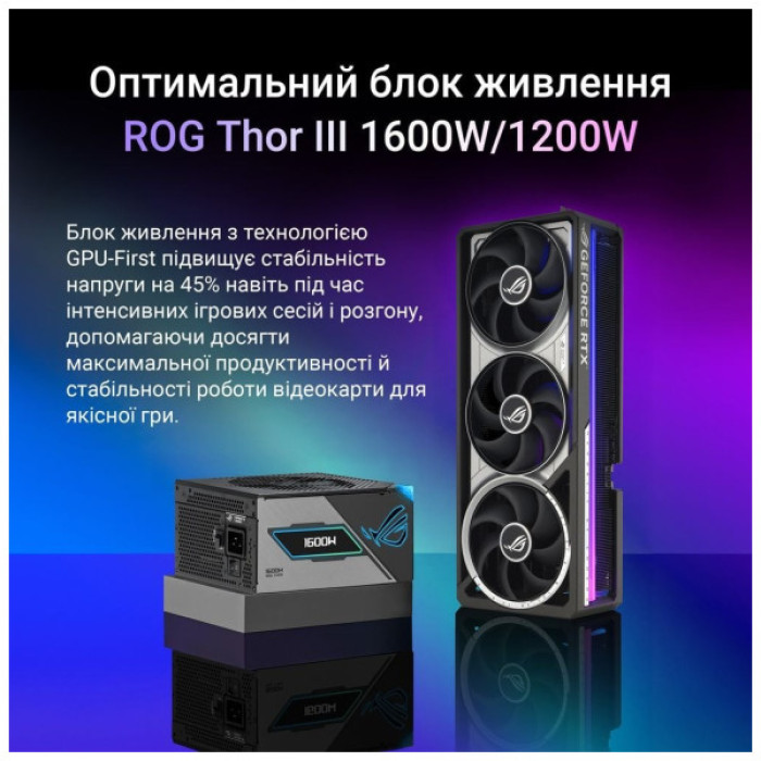 Відеокарта ASUS GeForce RTX5090 32GB ROG ASTRAL OC GAMING (ROG-ASTRAL-RTX5090-O32G-GAMING)