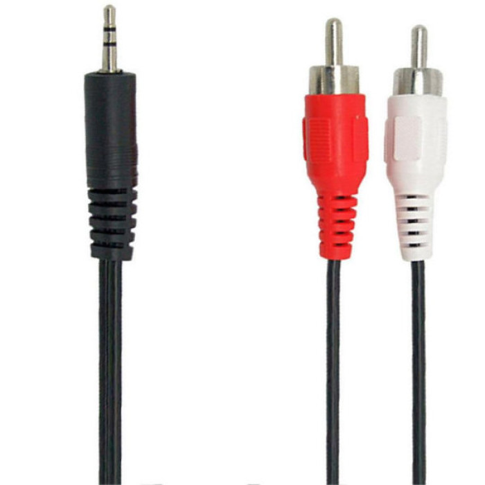 Кабель мультимедійний 3.5mm M to 2xRCA M 1.8m REAL-EL (EL123500042)