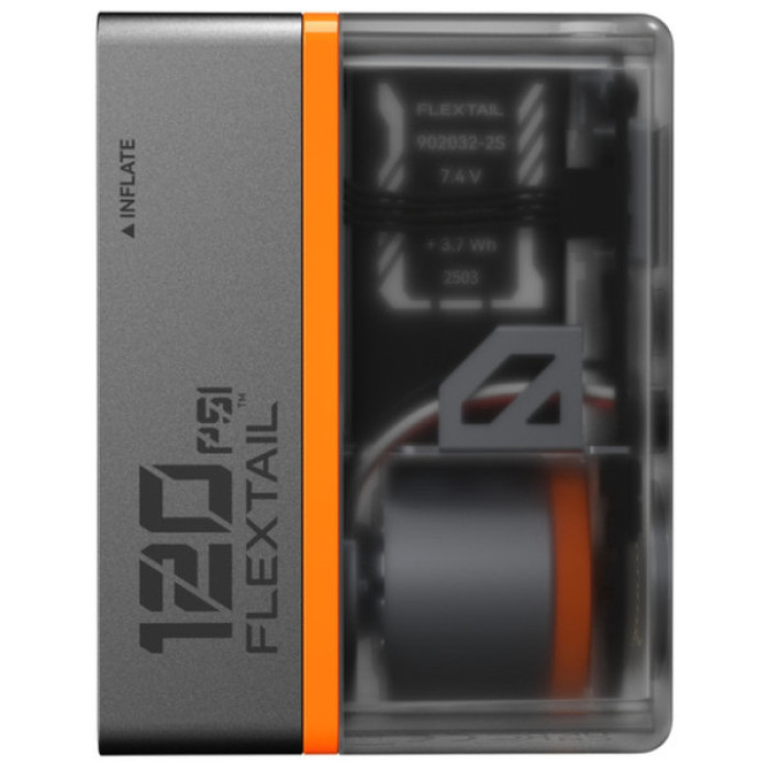 Задня велофара Flextail та міні насос 2 в 1 Tiny Tire Pump ACS, чорний (6975755966342)