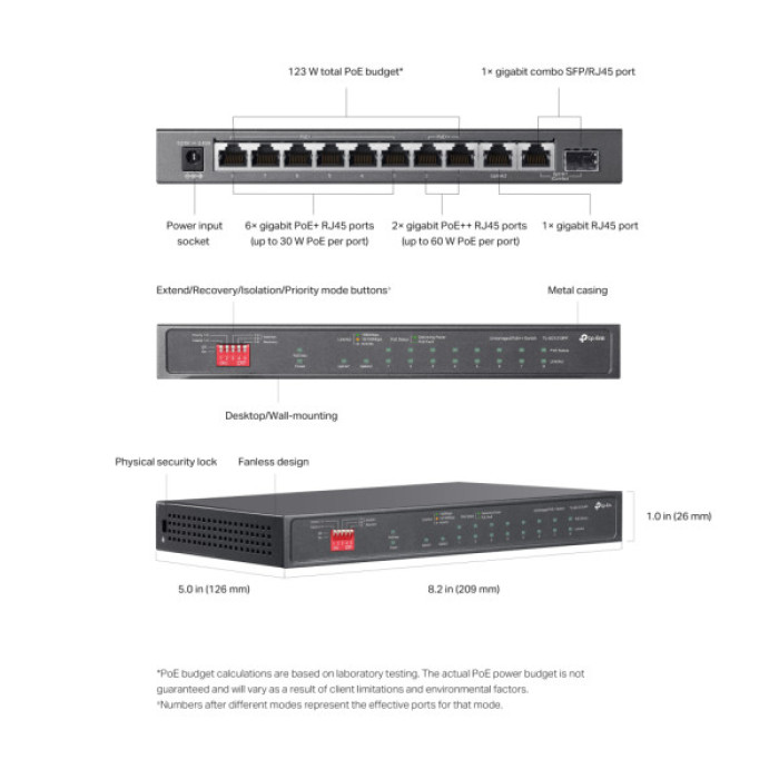 Комутатор мережевий TP-Link TL-SG1210PP