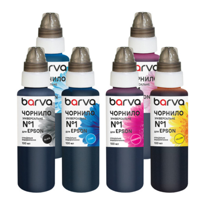 Чорнило Barva Epson 1 6х100 мл, universal, BK/C/M/Y/LC/LM (EU1-100-2MP)