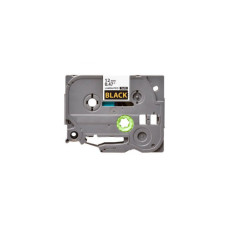 Стрічка для принтера етикеток UKRMARK B-T334P, ламінована, 12мм х 8м, gold on black, аналог TZe334 (900556)