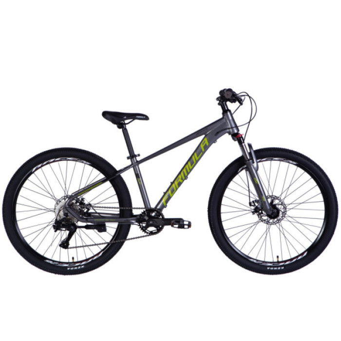 Велосипед Formula 26" ZEPHYR 3.0 DD CS рама-14" AL 2026 сірий з зеленим (OPS-FR-26-814)