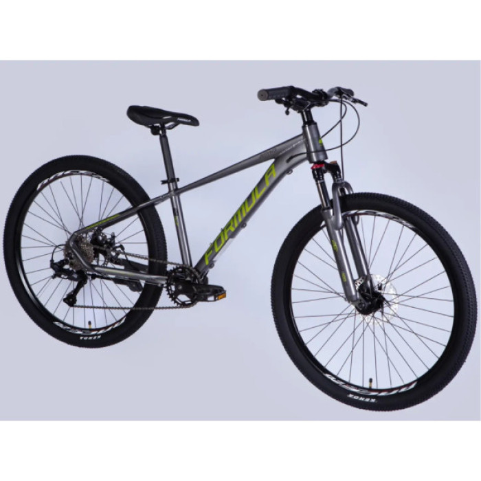 Велосипед Formula 26" ZEPHYR 3.0 DD CS рама-14" AL 2026 сірий з зеленим (OPS-FR-26-814)
