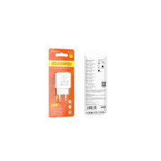 Зарядний пристрій BOROFONE BA72A Spring USB QC3.0 White (6974443388558)