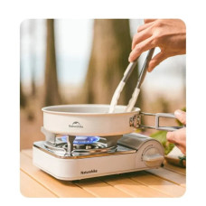 Сковорода туристична Naturehike CNK2450CF013 17,5 см, алюміній, біла (6927595711026)