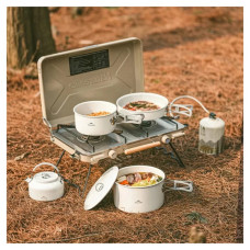 Сковорода туристична Naturehike CNK2450CF013 17,5 см, алюміній, біла (6927595711026)