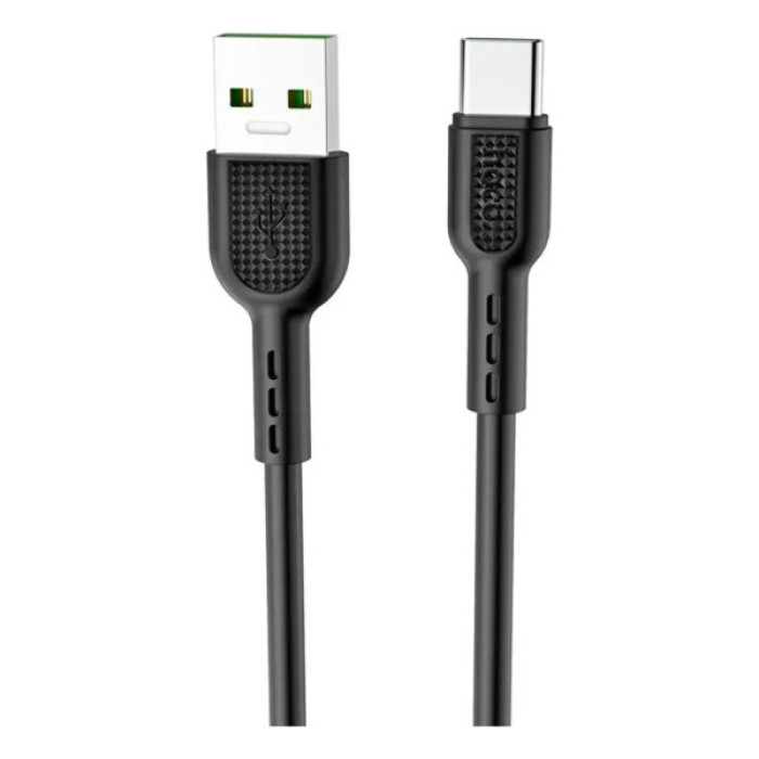 Дата кабель USB-C to USB-C 1.0m 5A Surge charging X33 black HOCO (6931474706119)