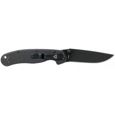 Ніж Ontario Knife RAT II D2 Black, Black Blade (ON8830)