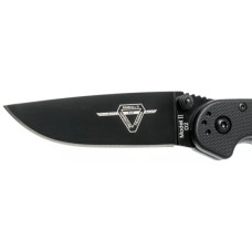 Ніж Ontario Knife RAT II D2 Black, Black Blade (ON8830)