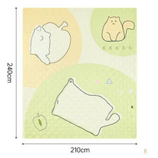 Туристичний килимок Naturehike 210х240 см CNK2350WS010 Світло-салатовий (6976507661713)