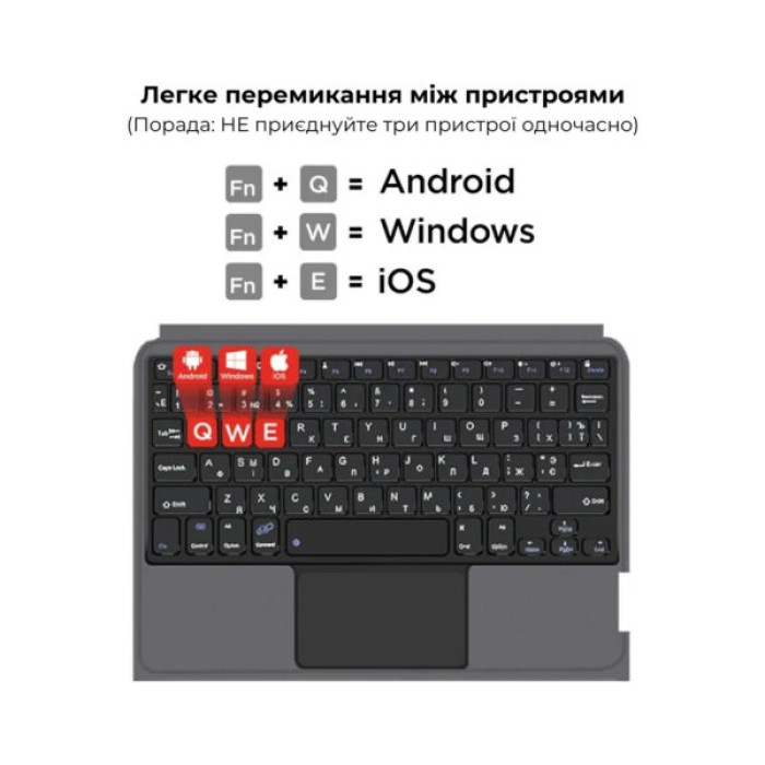 Чохол до планшета AirOn Premium iPad Pro 11 2024 with Keyboard (4822352781230)