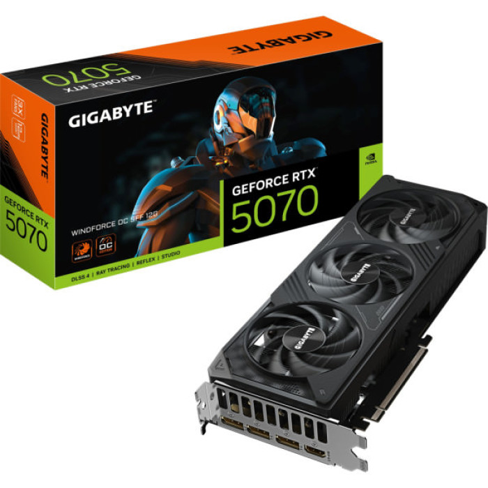 Відеокарта GIGABYTE GeForce RTX5070 12Gb WINDFORCE OC SFF (GV-N5070WF3OC-12GD)