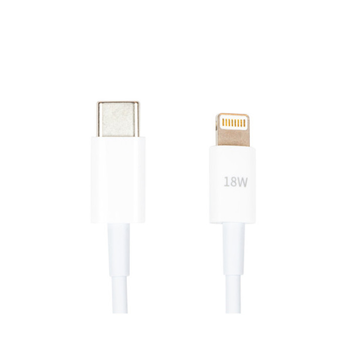 Дата кабель USB-C to Lightning 1.0m 18W PowerPlant (CA913268)