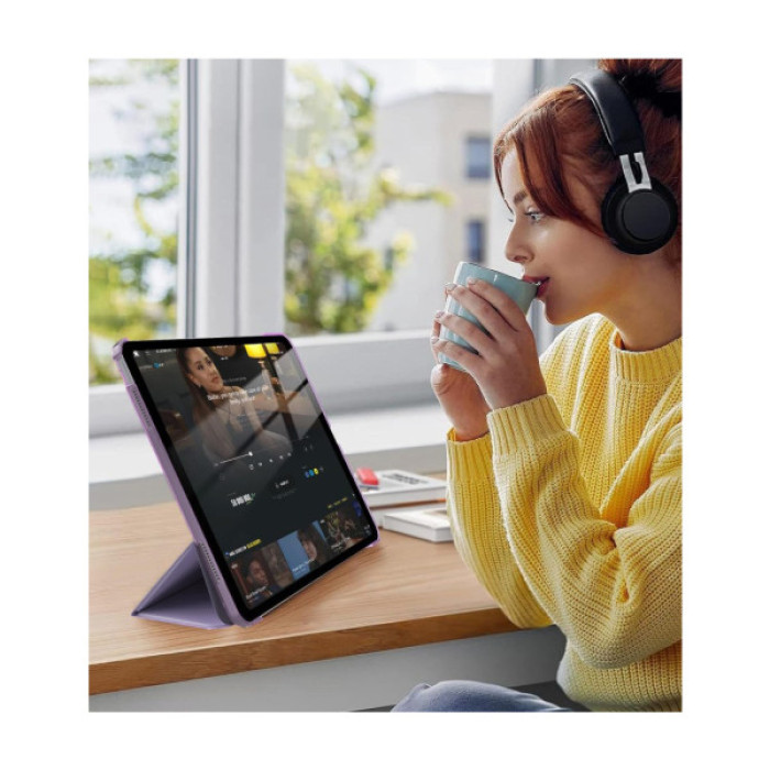 Чохол до планшета BeCover Tri Fold Hard Apple iPad 10.9" (2022/2024) / iPad (A16) 2025 11" Lavender Purple (715155)