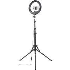 Набір блогера Hama Smartphone Tripod Steady-120 V2, 185см, Bluetooth, LED ring (00004659)