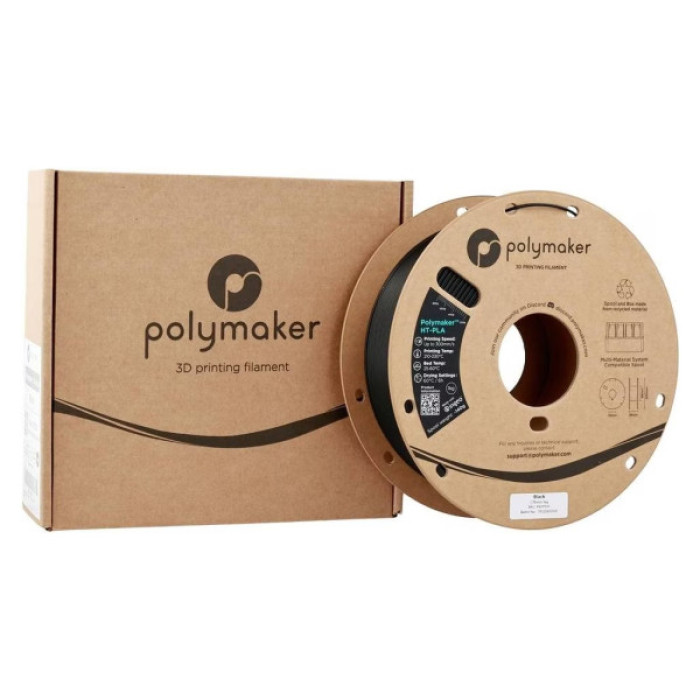 Пластик для 3D-принтера Polymaker HT-PLA 1,75mm 1kg BLACK (PA17001)