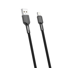 Дата кабель USB 2.0 AM to Lightning 1.0m 2.4A black XO (NB182-L-1-BK)